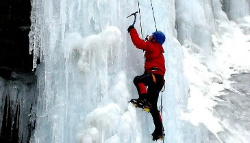 Ice climing trips for non skiers Meribel