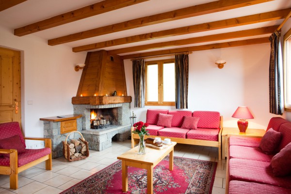 Meribel Chalet with fireplace