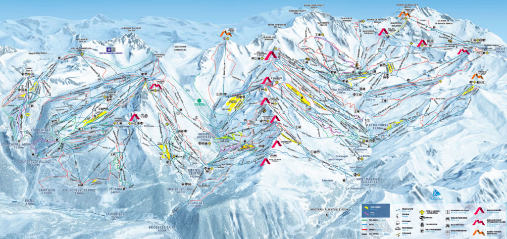 Three Valleys Piste Guide