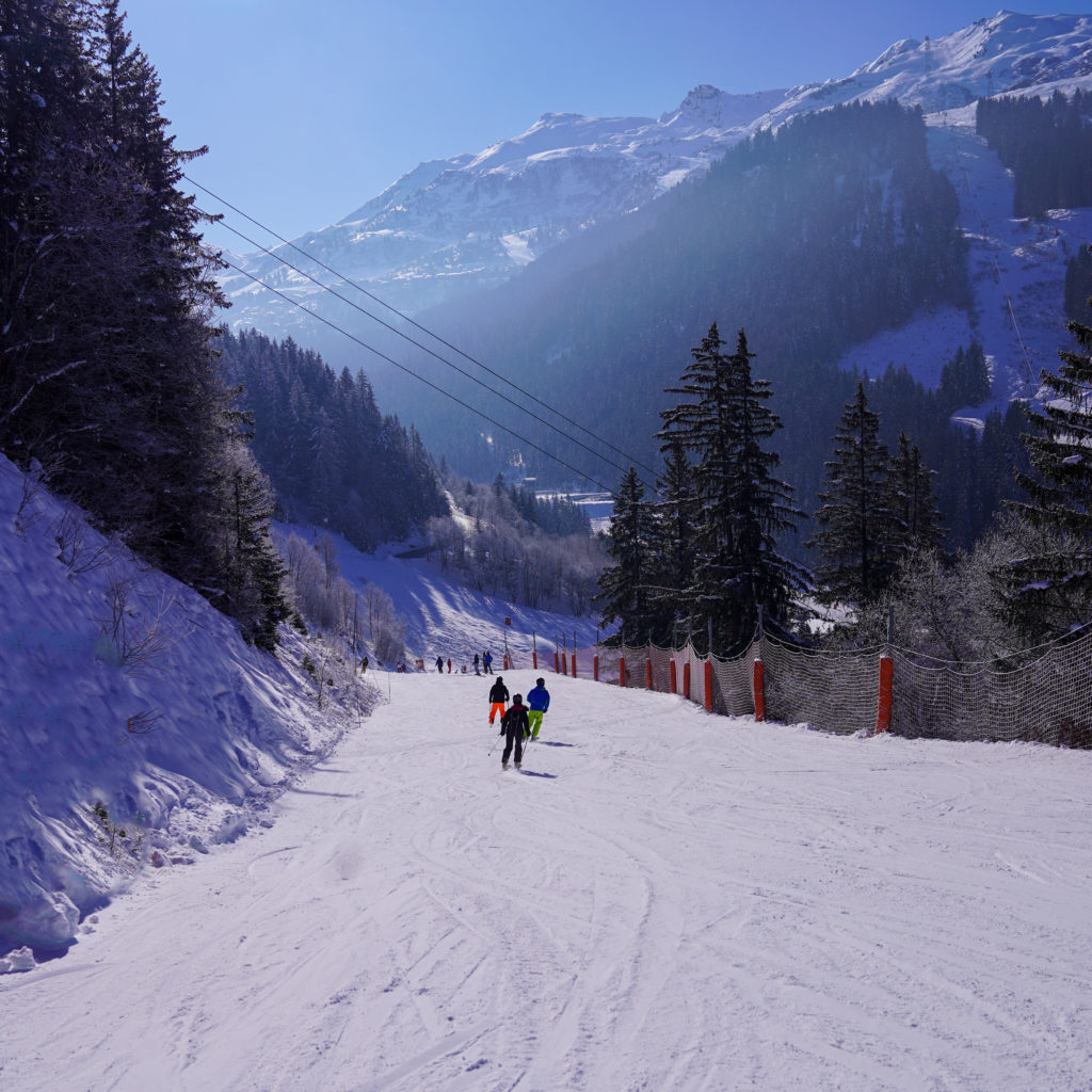 February skiing in Meribel